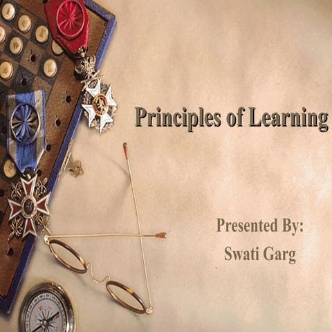 Principal of learning