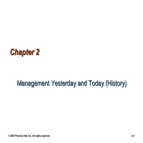 Principal of management 9erobbins ppt02 lecture_2