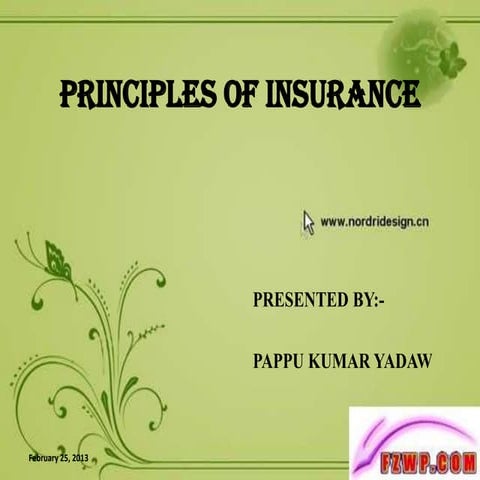 Principals of insurance