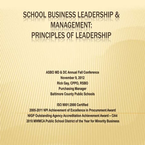 Principals Of Leadership   Asbo   110912