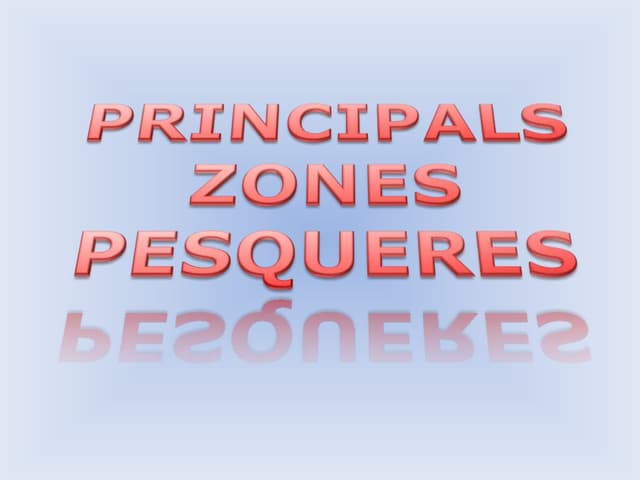 Principals zones pesqueres