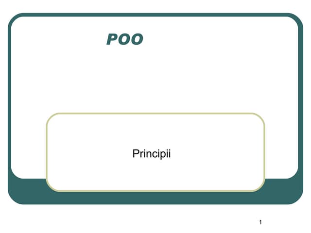 Principii Poo