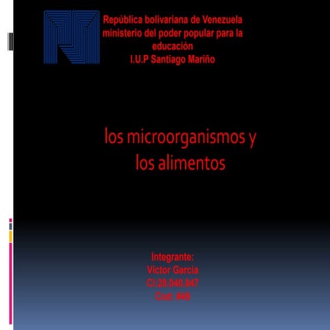 Los microorganismos y los alimentos | PDF