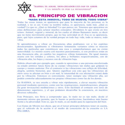 Principio de-vibracion