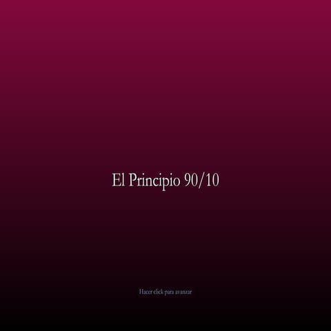 Principio 90 10