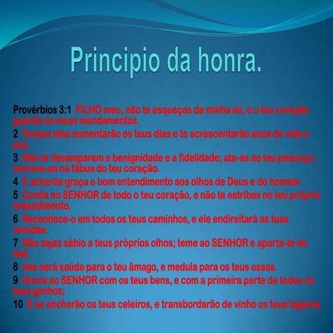 Principio da honra