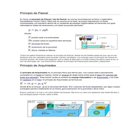 Principio de pascal | PPTX