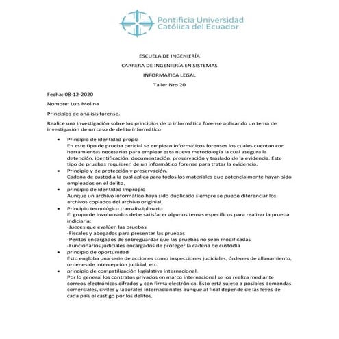 Principios analisis forense