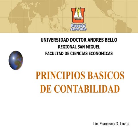 Principios basicos de contabilidad | PPT