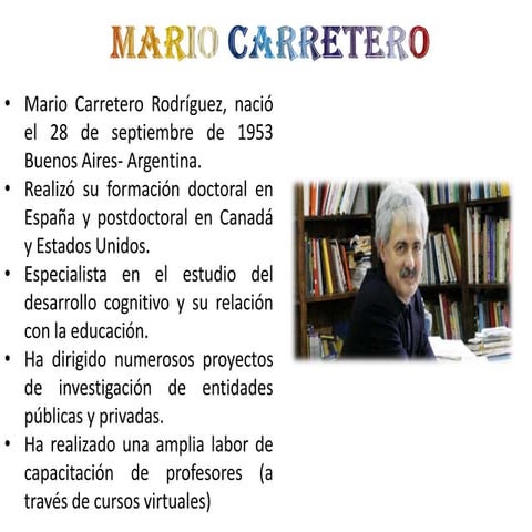 Principios constructivistas de mario carrerteto enviar
