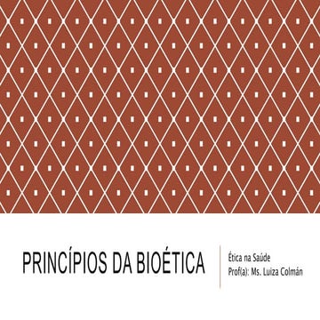 Principios da bioetica