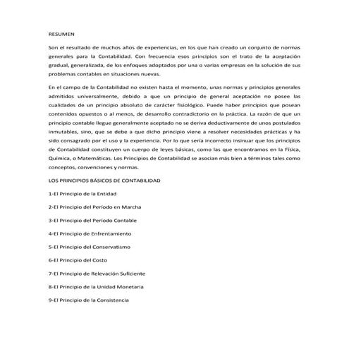 Principios básicos de contabilidad | PPTX