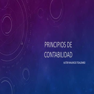 Principios de contabilidad | PPTX