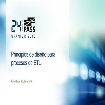Principios de diseño para procesos de ETL
