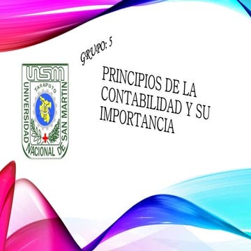 Principios de la contabilidad y su importancia | PPTX