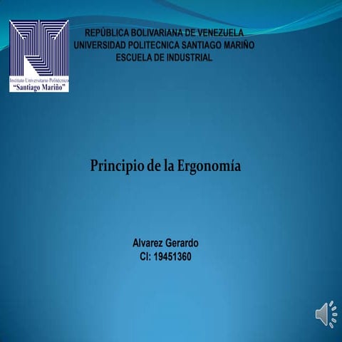 Principios de la ergonomía