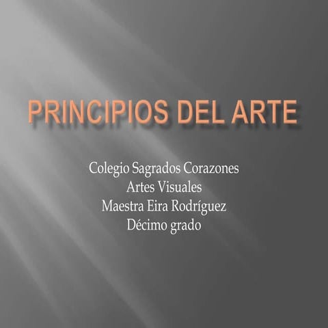 Principios del arte