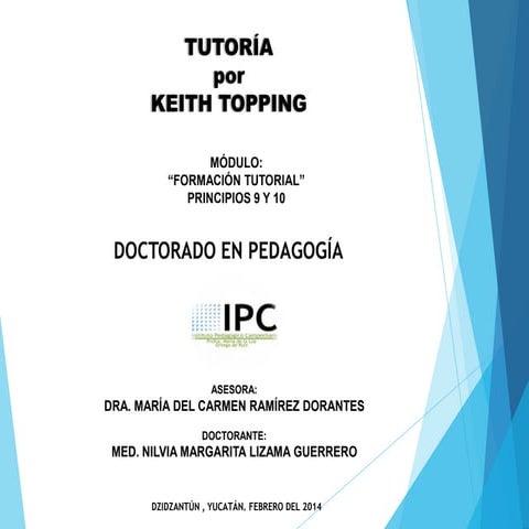 Principios de la tutoría Keiht Topping | PPSX