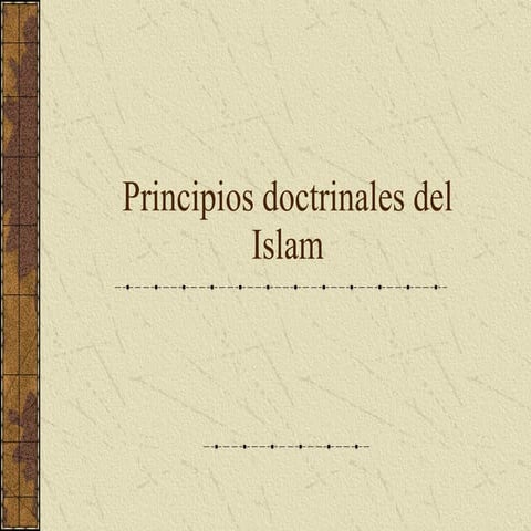 Principios doctrinales del islam