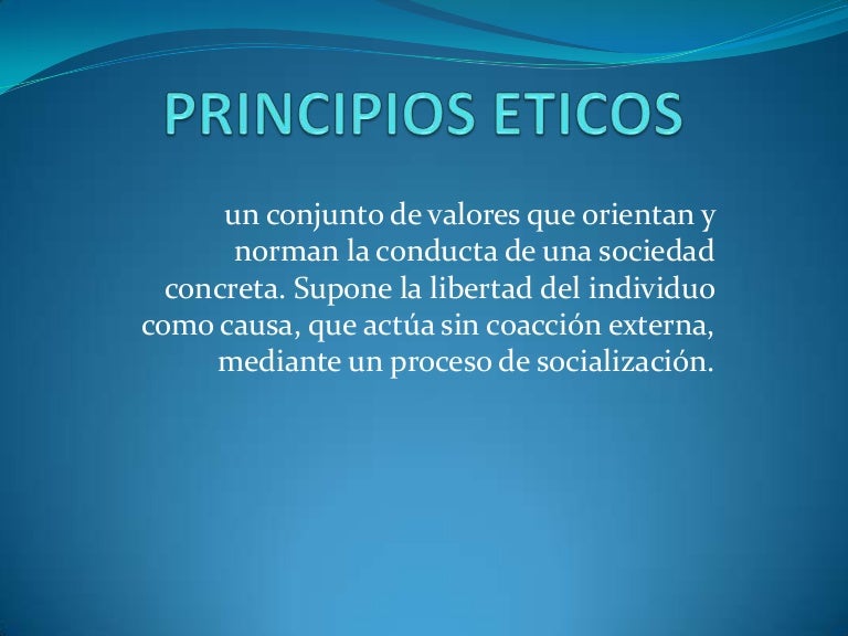 Os Princípios éticos Se Enquadram Em Quatro áreas Principais
