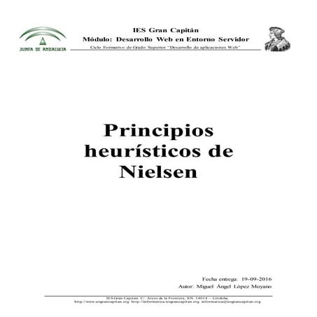 Principios Jakob Nielsen | PDF