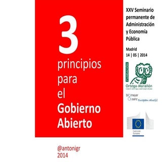 Principios para el Gobierno Abierto