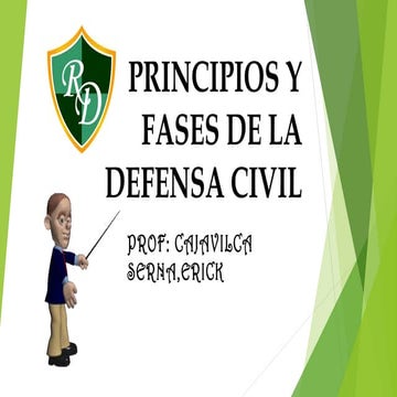Principios y fases de la defensa civil
