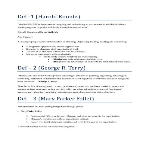 Principle and practices of management