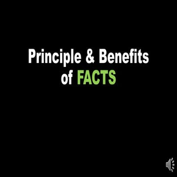 #EEE - Principle and benefits of facts