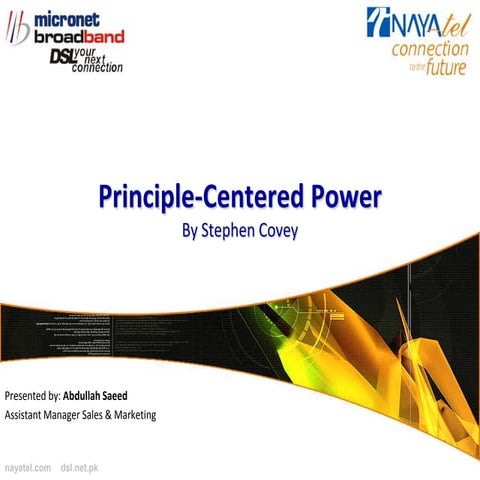 Principle centered power final
