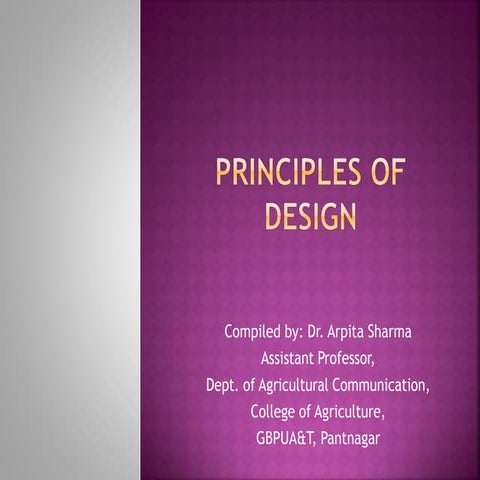Principle of design 