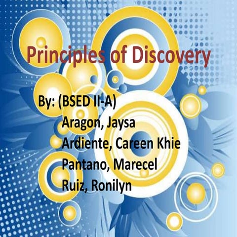 Principle of discovery