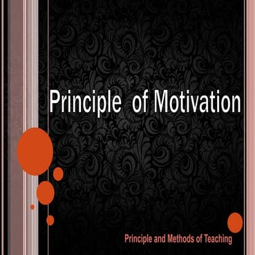 Principle  of motivation