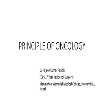 1 Introduction To Oncology | PPT