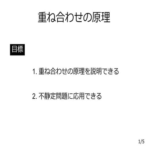 【材料力学】重ね合わせの原理