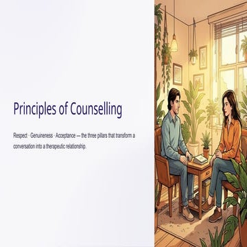 Principles-of-Counselling respect for the client genuieness acceptance ...