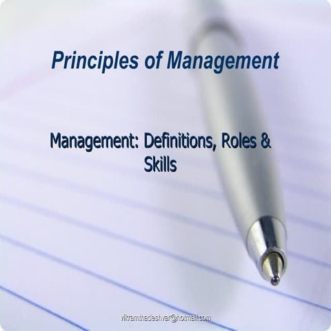 Principles Of Management