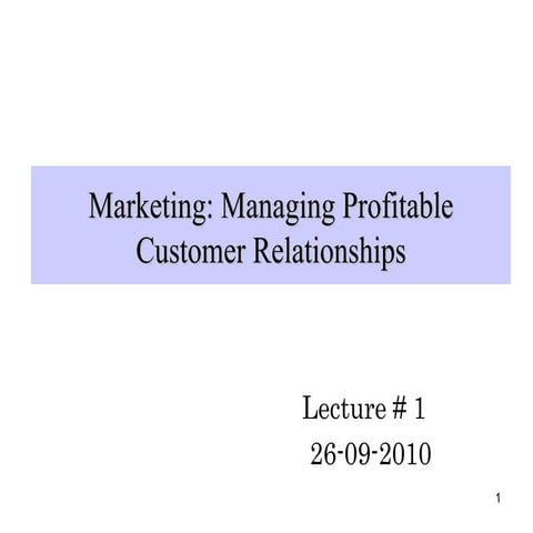 Principles Of  Marketing 1