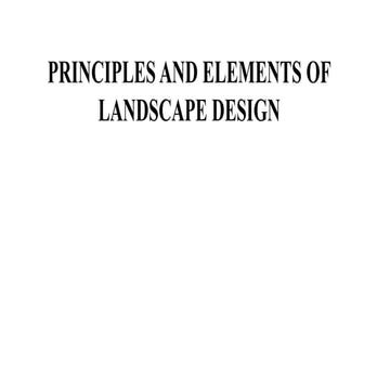 Principles and elements of landscape design | PPTX