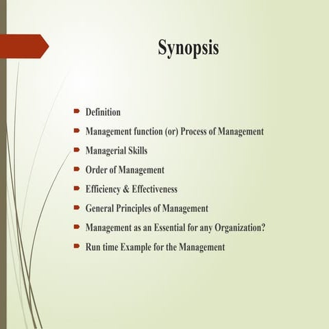 Fundamentals of Management principles and function of management