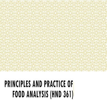 Sampling techniques of food | PPTX