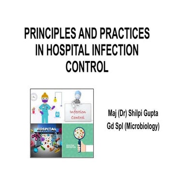 Principles and practices in hospital infection control