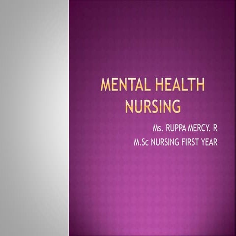 Principles and standards of psychiatric nursing