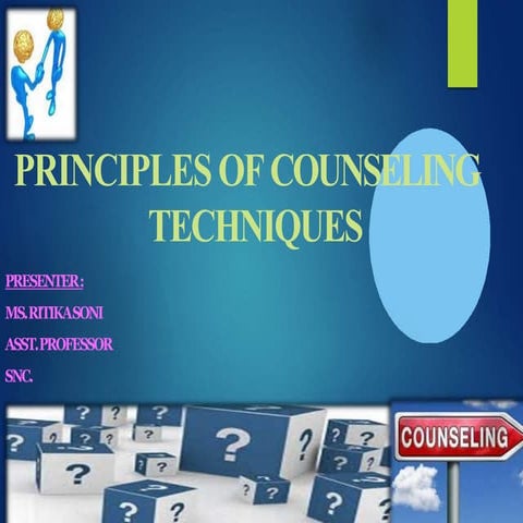 Principles and techniques of counseliing