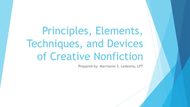 Principles, elements, techniques, a...