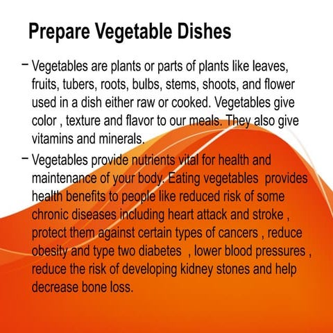LESSON PRINCIPLES IN PREPARING VEGETABLES