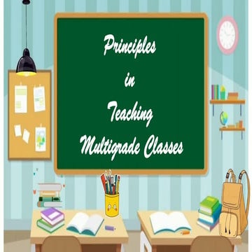 Principles in Teaching Multigrade Classes.pdf | Primary Education ...