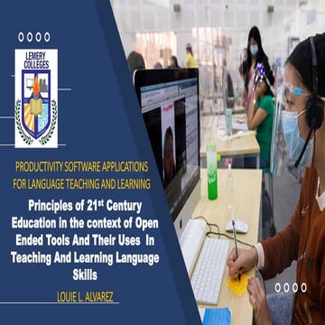 Principles of 21st Century Education in the context of Open Ended Tools ...