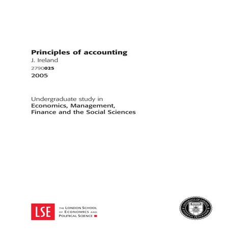 Principles of accounting