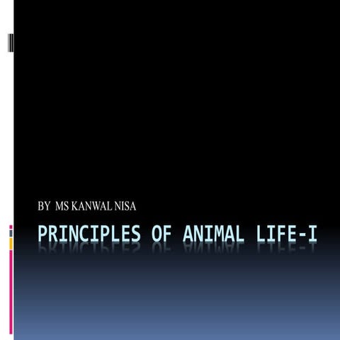 Principles of animal life - BS 1st.pptx